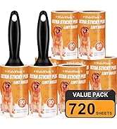 WulaWindy Lint Roller for Pet Hair, 720 Sheets Value Pack Lint Rollers Extra Sticky Pet Hair Remo...