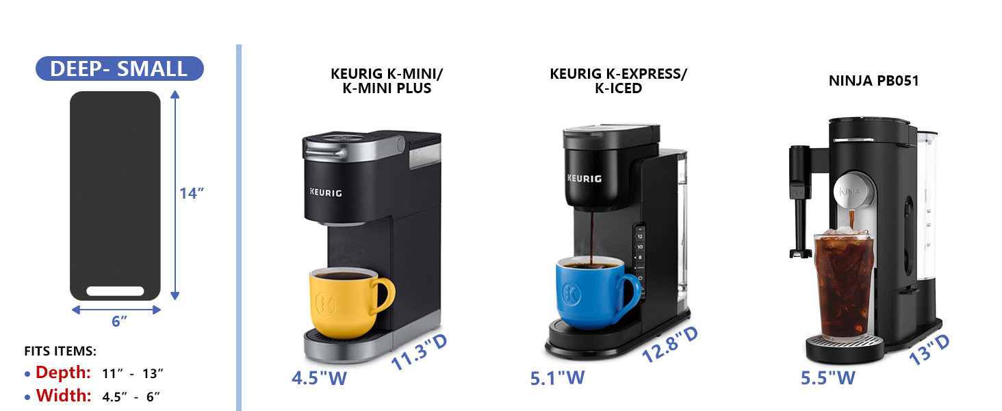 Deep- Small ( 6&amp;#34;W x 14&amp;#34;D )