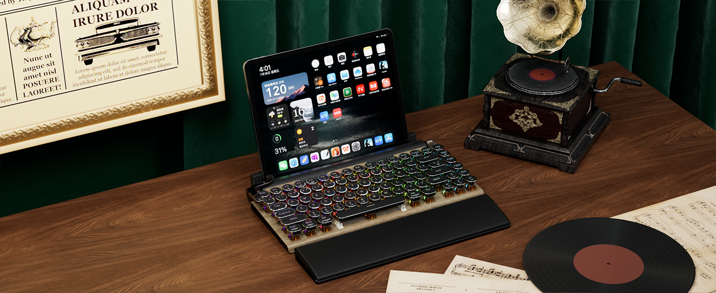 Wireless keyboard for typewriters—portable and easy to use anywhere