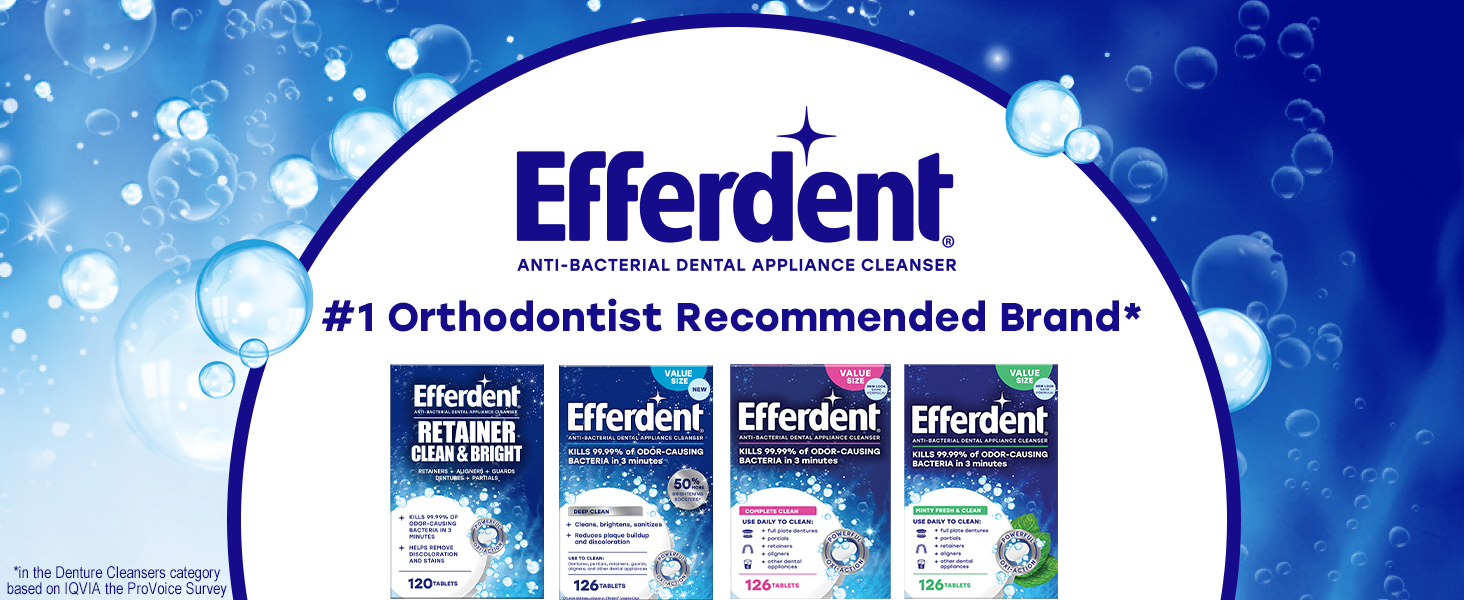 Efferdent retainer cleaner tablets