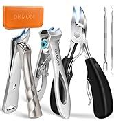 DRMODE Toenail Clippers for Seniors Thick Toenails, Large Toe Nail Clippers for Men Thick Nails w...