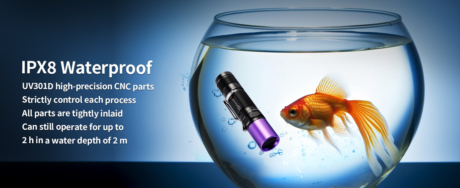 UV301D ultraviolet flashlight 