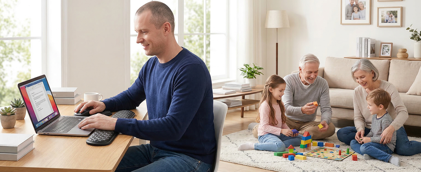 keyboard with wrist rest