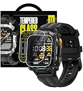 CARBINOX Tempered Glass Screen Protector Compatible Smartwatches - High Transparency, Anti Scratc...
