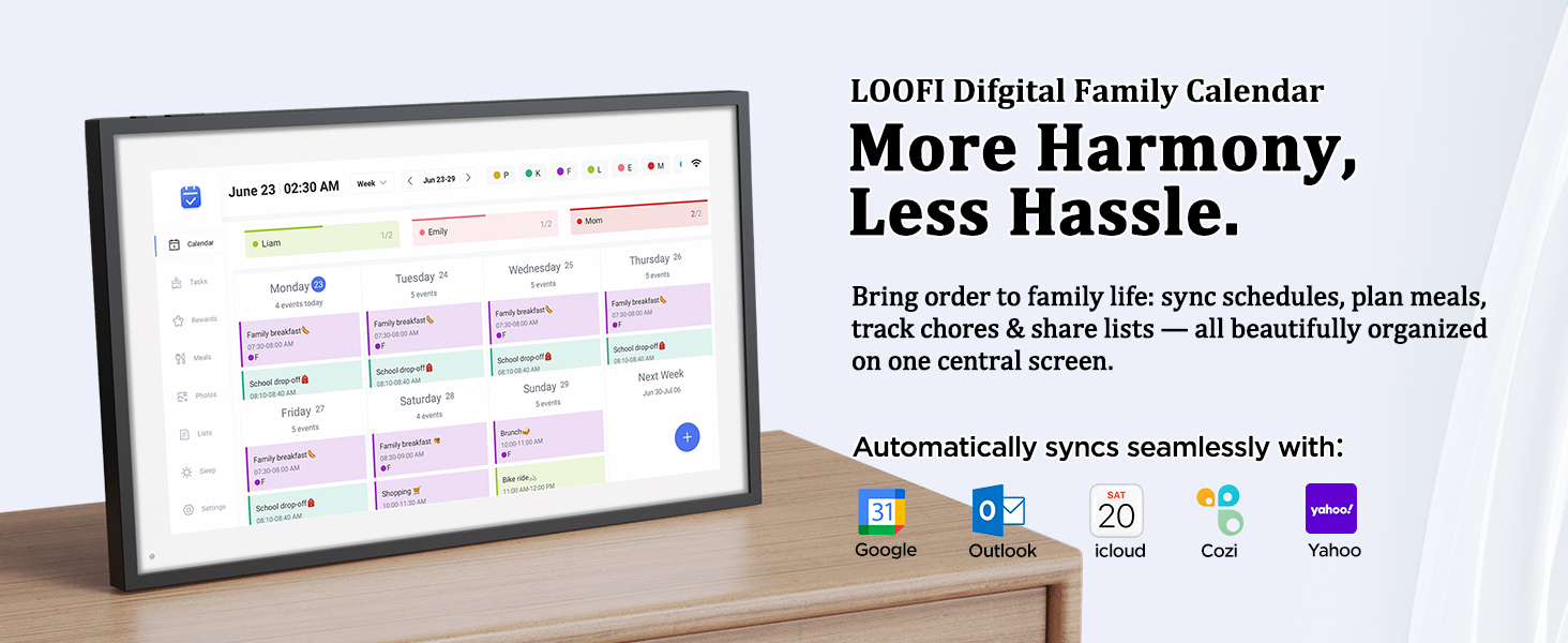 LOOFII Smart Digital Calendar