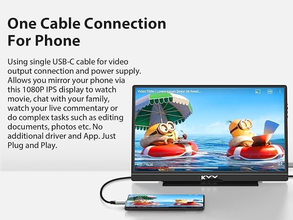 KYY K3-2 portable hdmi monitor