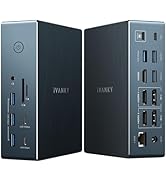 iVANKY 20-in-1 FusionDock Pro 2 DisplayLink Docking Station for MacBook Pro/Air with 180W Power A...