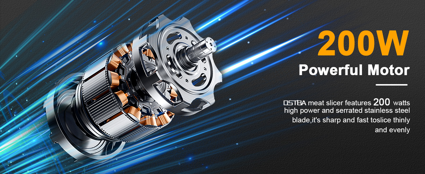 Meat Slicer Electric Deli Food Slicer