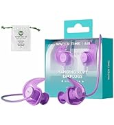 WATERTIME Waterproof Swimming Neckband Ear Plugs for Adults - Reusable Silicone Ear Plugs for Wom...