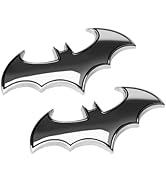 XGGYA Bat Car Badge, 3D Metal Car Emblem, Bat Car Accessories, Unique Car Stickers Truck Motorcyc...