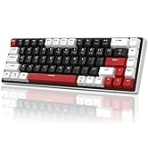 60% Mechanical Gaming Keyboard, 68 Keys Hot-Swappable Compact Blue LED Backlit Gaming Keyboard, M...