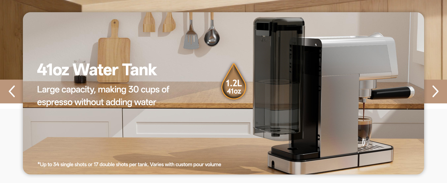 20Bar Espresso Machine Compact Espresso Maker with Milk Frother