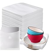 100 Pack Dish Packing Supplies for Moving, 12x12 Inch Cushion Foam Pouch for Fragile Items, Large...