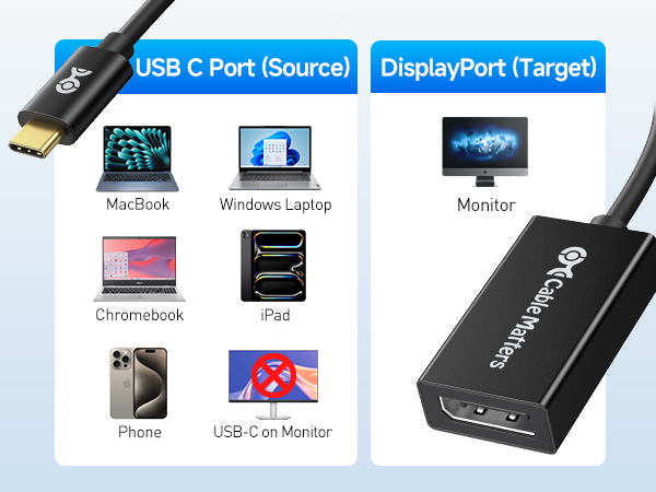 Thunderbolt 4 to DisplayPort Adapter