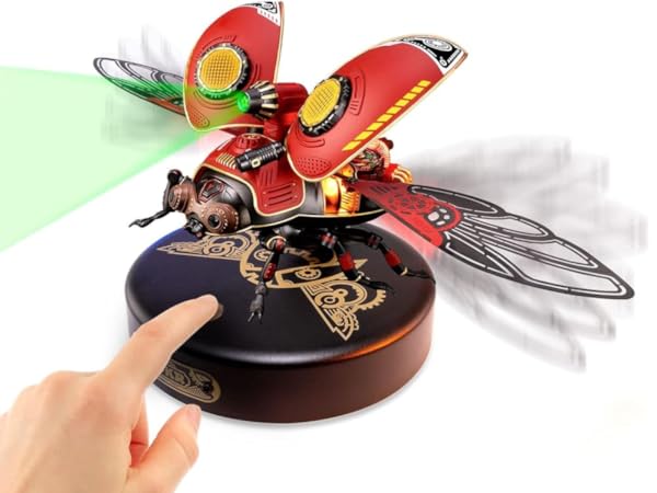 ROKR 3D Metal Model Kits Puzzle for Adults Kids, Steampunk Electric Mechanical Toy, Assembly DIY Gif...