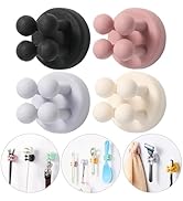 iBetterLife Good Grips Razor Holder - 4Pcs Silicone Toothbrush Holders for Shower Wall Mounted Se...