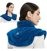 MEISENHOME Microwavable Heating Pad for Neck Pain Relief, Weighted Neck Heating Wrap for Neck Sho...