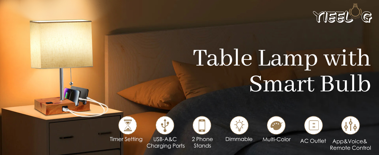 RGB Dimmable Table Lamp