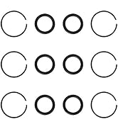 TUZkozs 3/4" Impact Wrench Socket Retainer Rings, 6 Sets (6 Rubber Rings + 6 Iron Rings)