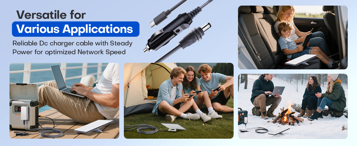 Edihia Starlink Mini Car Adapter 3-in-1 Cable