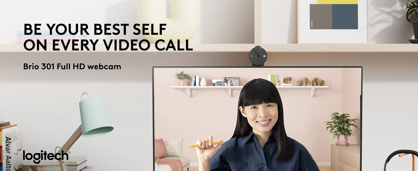 brio 301 full hd webcam black