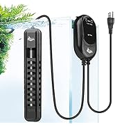 AQQA Submersible Aquarium Heater 100W/200W/300W/500W/800W Quartz Glass Fish Tank Heater with Over...