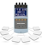 iStim TENS EMS Muscle Stimulator, EV-906 for Pain Relief and Muscle Strengthening, Japanese Gelle...