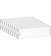 Richboom Acrylic Wall Name Plate Holder, 2x8 Inch, 10 Pack Clear Acrylic Sign Holder Frame with A...