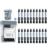 toolant 2 Inch Phillips Bit#2 Magnetic Anti Slip Impact Screwdriver Bits Set,20pcs Insert S2 Stee...