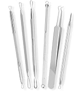 [6 Pcs] Blackhead Remover Tools for Acne - Surgical Stainless Steel Pimple Popper Tool Kit, Comed...