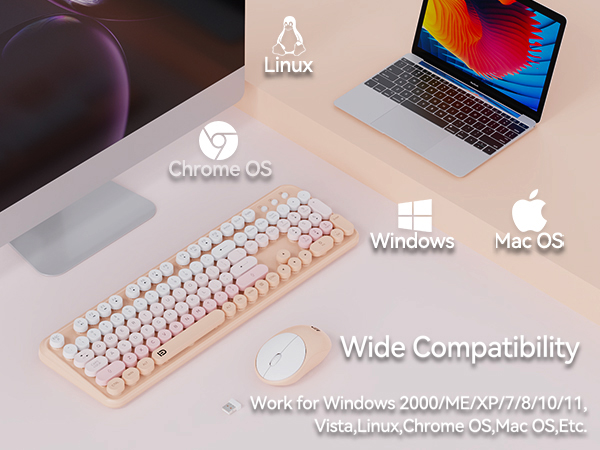 reliable wireless keyboard for laptop pc and desktop computer users
