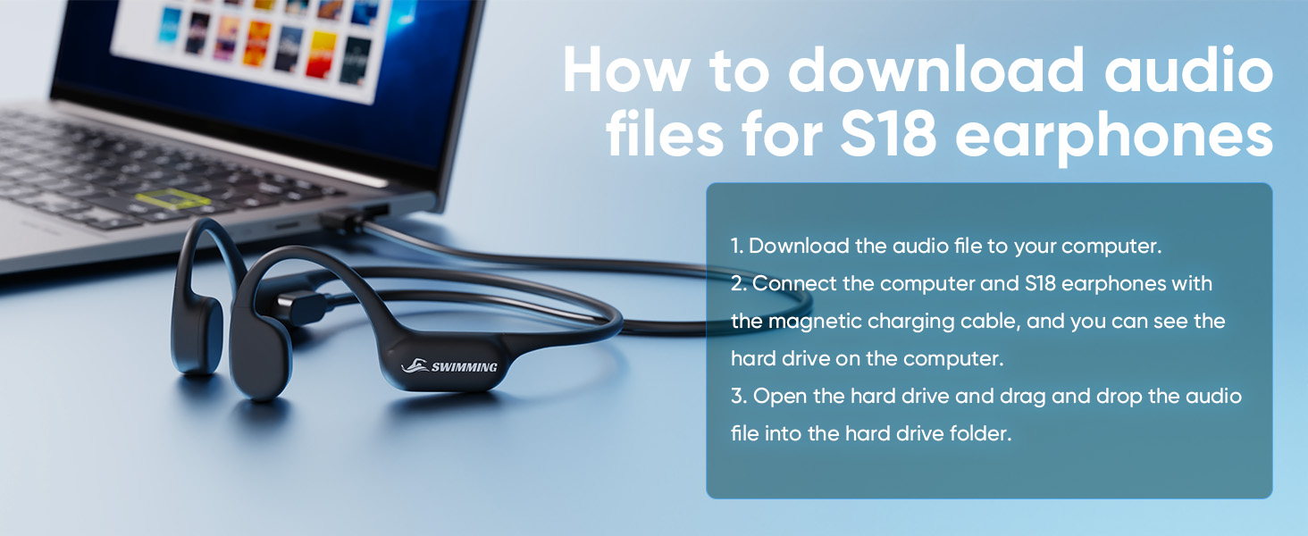 Waterproof headphones with IP68 certification, ideal for a variety of sports.