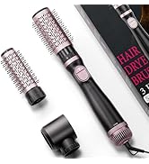 Tresses Touch 3-in-1 Rotating Hair Dryer Brush Blow Dryer with Interchangeable Heads, Hair Stylin...