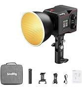 SmallRig RC 60B COB Video Light, 49Wh Battery 45min Runtime, 63W 11200lux CRI 97+ Bicolor LED Vid...