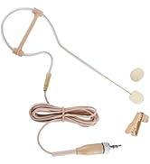 Concealed Single Earhook Headset Microphone Compatible with Sennheiser Wireless Bodypack Transmit...