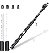 EVOULTES Heavy Duty Tire Pressure Gauge, Straight-On Dual Head Air Pressure Gauge Range 10-150 PS...