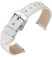 ANNEFIT Watch Bands for Men Women, Top Grain Leather Watch Strap with Quick Release, Band Width 1...