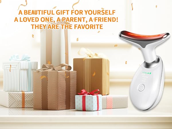 7 Color Led Face Neck Massager for Skin Care Routine at Home