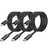 Pofesun USB C to Micro USB Cable, 3Pack 3ft Type C to Micro USB Braided Fast Charging OTG Cord Co...