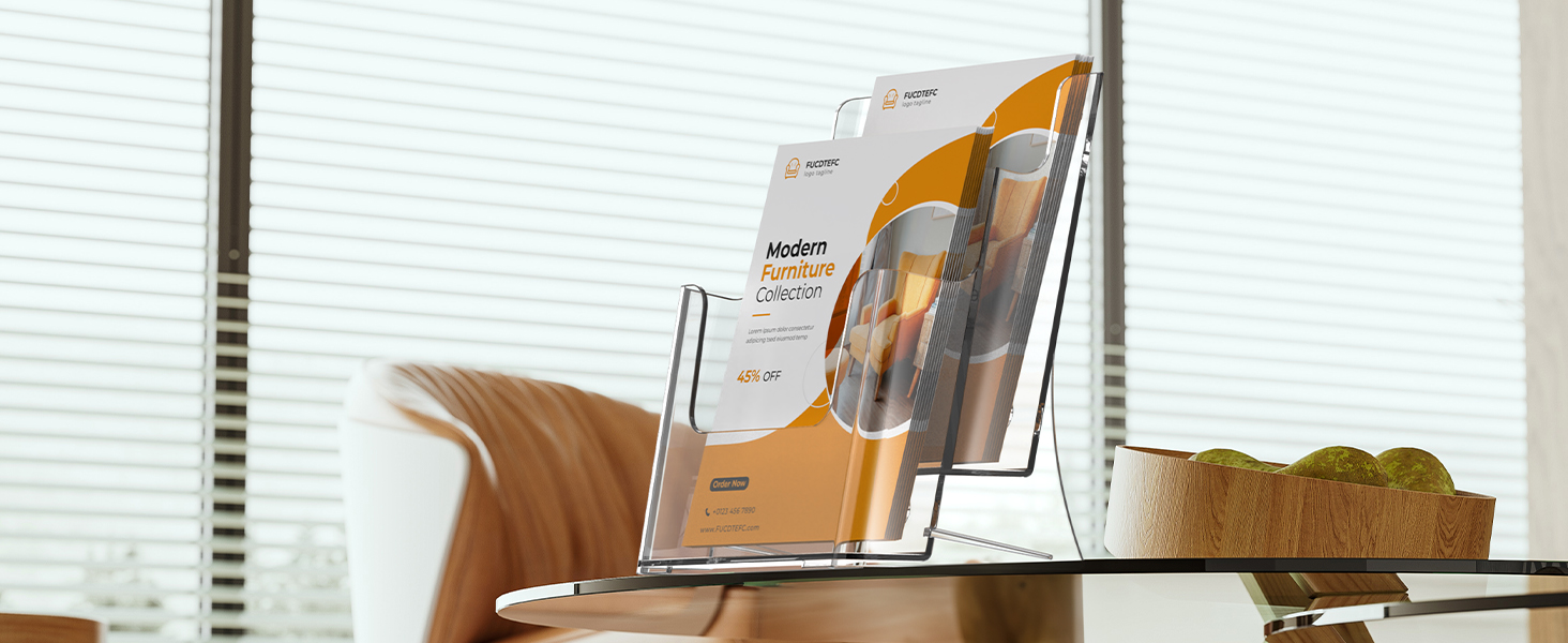 Acrylic Brochure Holder 8.5x11
