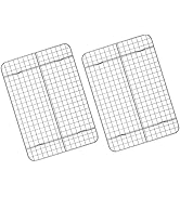 Cooling Rack Set of 2, Deedro Stainless Steel Oven Safe Grid Wire Cookie Cooling Racks for Baking...