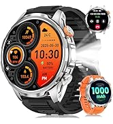 Military Smart Watches for Men, 1.91" Men's Smart Watch with 1000mAh Battery/5 ATM Waterproof/LED...