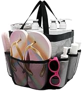 ASBEFORE Mesh Shower Caddy Portable, Shower Tote Bag for Dorm Room Essentials, 8 Pockets Large Sh...