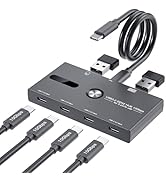 10Gbps USB C Hub, 6 Ports USB C Splitter, USB C to USB C Hub for PC, Laptop, MacBook Pro/Air, iMa...