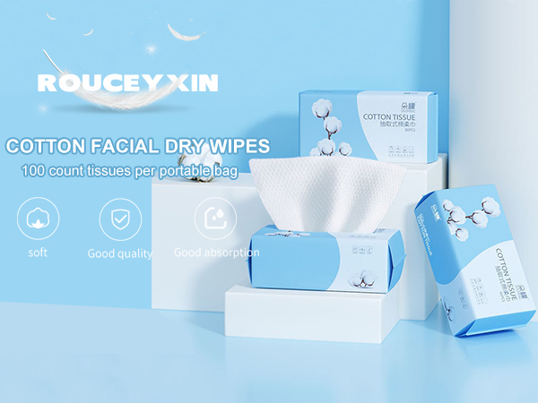 cotton facial dry wipes