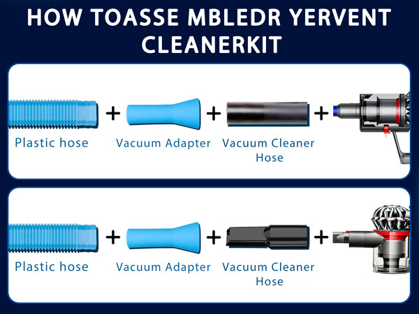 Dryer Vent Cleaner Kit Dryer Lint Vac Attachment with Dryer Vent Hose