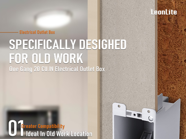 One Gang Old Work Electrical Outlet Box