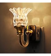 L LOHAS LED Night Lights Plug into Wall, 3000K LED Floral Night Light | Auto Sensor, 0-100lm Adju...