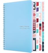 Undated Weekly Planner with Habit Tracker, 52 Weeks To Do List Notebook A5 Weekly Goal Planner wi...