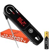 TempPro TempSwift 1 Sec Instant Read Meat Thermometer Digital | Kitchen Food Thermometer with 180...